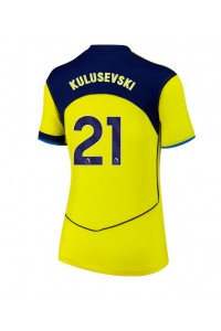 Tottenham Hotspur Dejan Kulusevski #21 Jalkapallovaatteet Naisten Kolmaspaita 2025-26 Lyhythihainen